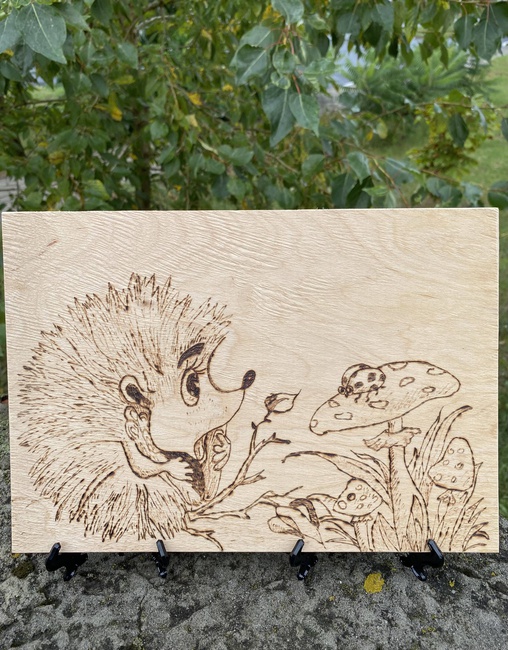 Ёжик на прогулке